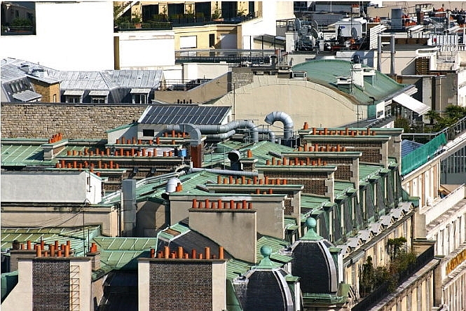 Câu chuyện về chiếc ống khói trên những mái nhà ở Paris