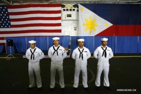Cận cảnh hàng không mẫu hạm USS George Washington tới Philippines