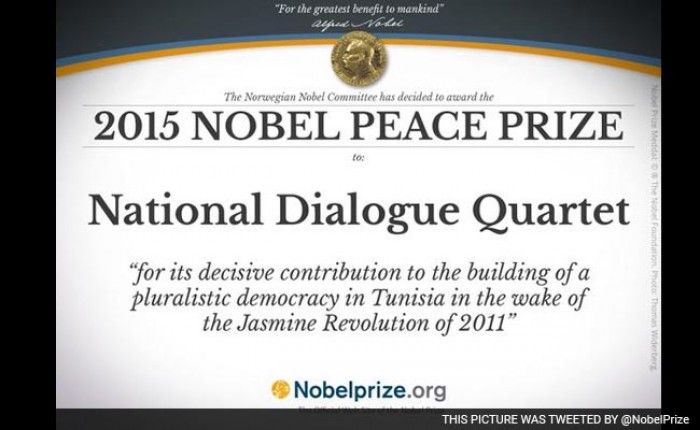 Công bố chủ nhân giải Nobel Hòa bình 2015