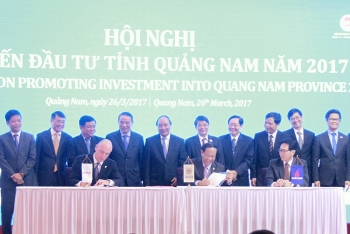 Thủ tướng Nguyễn Xuân Phúc chứng kiến Lễ ký kết hợp tác giữa PVN, Exxon Mobil và tỉnh Quảng Nam