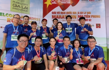 Tất cả VĐV BSR đều hoàn thành đường chạy đăng ký tại Tiền Phong Marathon 2021