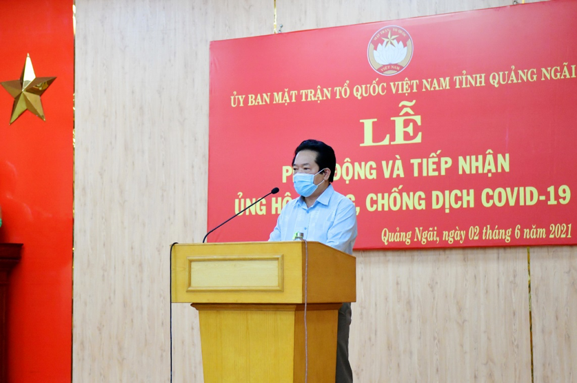 BSR ủng hộ 1 tỷ đồng cho Quỹ phòng, chống dịch Covid-19 tỉnh Quảng Ngãi