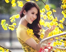 Ngắm mỹ nhân Việt diện áo dài đón xuân
