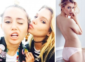 Thiên thần nội y hẹn hò với Miley Cyrus
