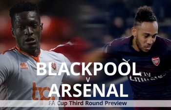 Xem trực tiếp bóng đá Blackpool vs Arsenal, 0h30 ngày 6/1  (Cup FA)