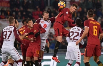 Xem trực tiếp bóng đá AS Roma vs Torino (SERIE A), 21h ngày 19/1