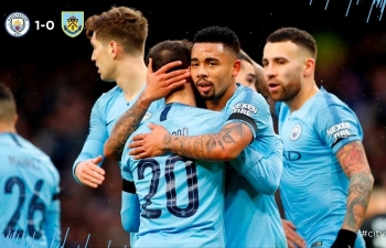 Chiến thắng 5 sao của Man City trước Burnley