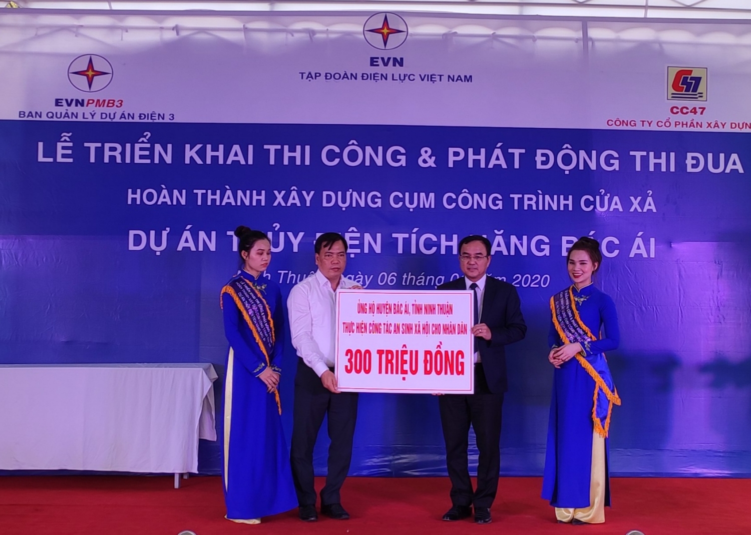 Triển khai thi công cụm công trình cửa xả dự án thủy điện tích năng đầu tiên ở Việt Nam