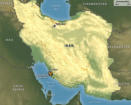 Động đất gần nhà máy điện hạt nhân Iran