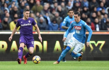 Link xem trực tiếp Napoli vs Fiorentina (Serie A), 2h45 ngày 19/1
