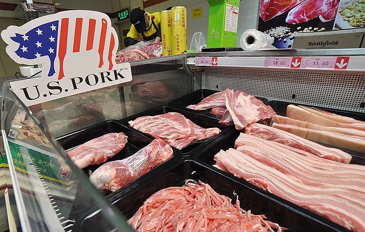 Thịt heo Mỹ rộng cửa vào Trung Quốc