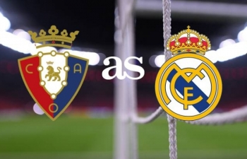 Kênh xem trực tiếp Osasuna vs Real Madrid, vòng 18 La Liga 2020-2021