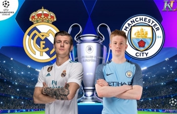 Xem trực tiếp Real Madrid vs Man City (Cup C1 Châu Âu), 3h ngày 27/2