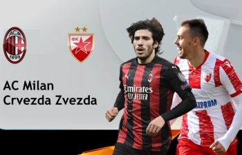 Xem trực tiếp AC Milan vs Crvena Zvezda ở đâu?