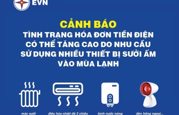 EVN cảnh báo hoá đơn tiền điện có thể tăng cao