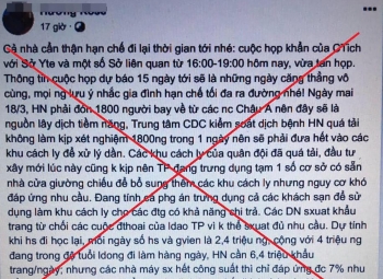 Bị triệu tập vì tung tin "Hà Nội sắp vỡ trận"