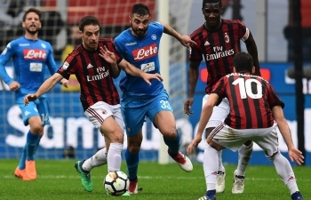 Link xem trực tiếp AC Milan vs Napoli (Serie A), 2h45 ngày 15/3