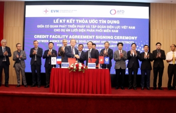 EVN và Cơ quan Phát triển Pháp ký Thoả ước tín dụng 80 triệu Euro cho dự án phát triển lưới điện phân phối miền Nam