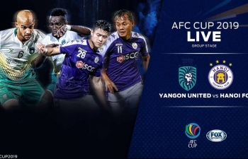 Xem trực tiếp bóng đá Yangon United vs Hà Nội FC ở đâu?