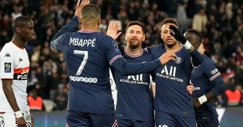 Messi, Neymar và Mbappe cùng ghi bàn, PSG thắng đậm ở Ligue 1