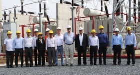 Đoàn Thượng nghị sĩ Pháp thăm công trình đường dây 500 kV mạch 3