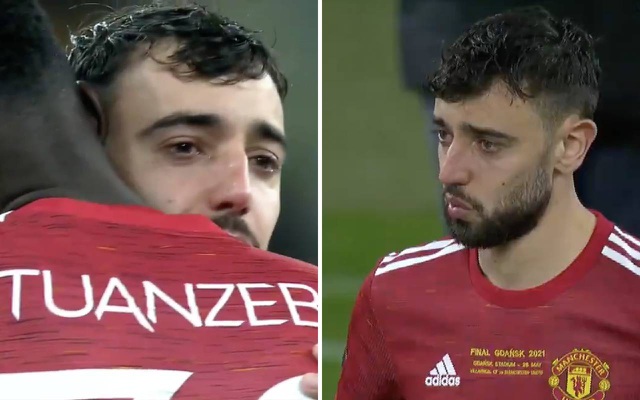 Bruno Fernandes khóc sau khi Man Utd thua ở chung kết Europa League - 1