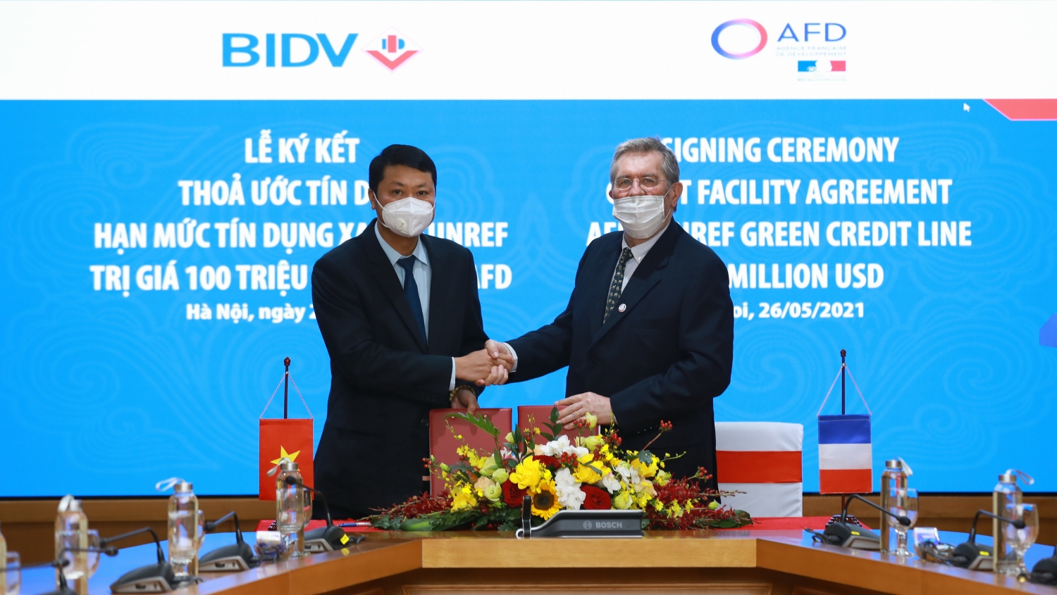 AFD cung cấp hạn mức 100 triệu USD cho BIDV để tài trợ  các doanh nghiệp trong lĩnh vực năng lượng tái tạo, tiết kiệm năng lượng