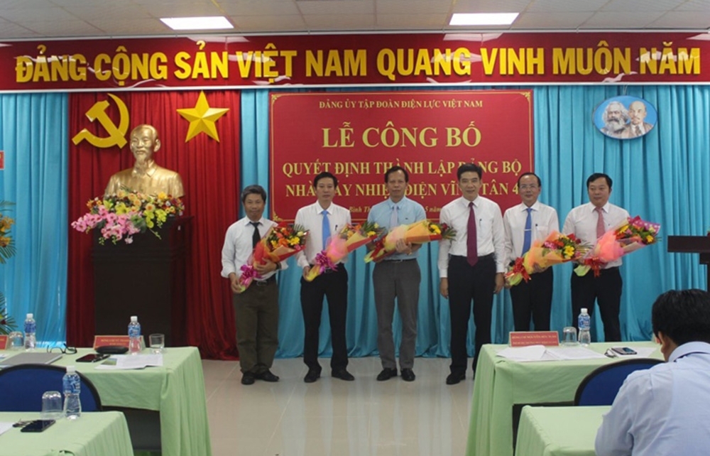 Thành lập Đảng bộ Nhà máy Nhiệt điện Vĩnh Tân 4