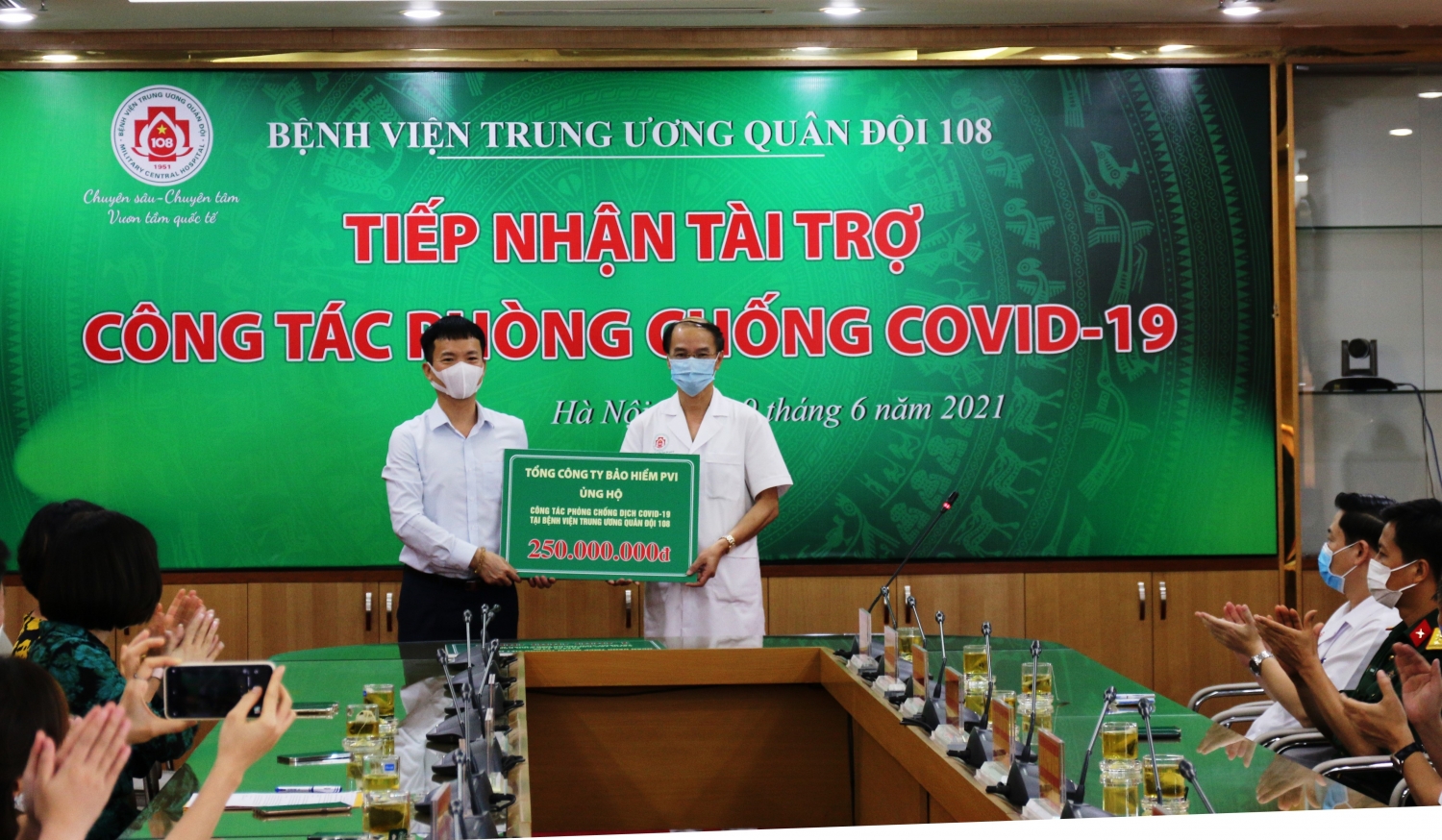 Bảo hiểm PVI ủng hộ chương trình phòng chống Covid-19 tại các bệnh viện và địa phương