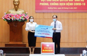 VietinBank hỗ trợ tỉnh Quảng Nam 2 tỷ đồng phòng chống, dịch COVID-19