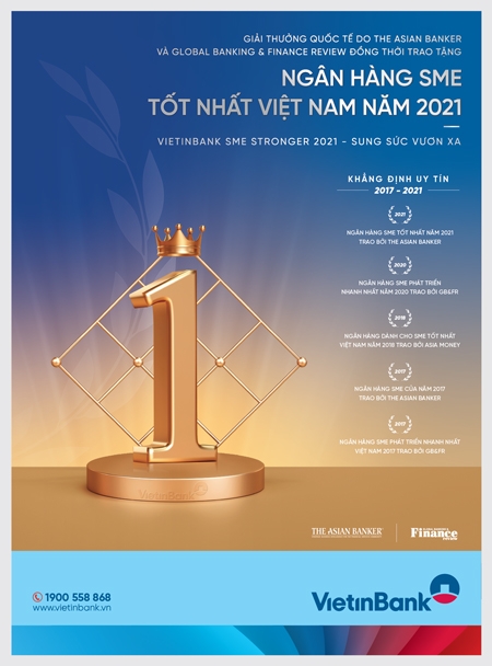VietinBank - Ngân hàng SME tốt nhất Việt Nam