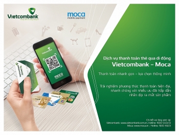 Vietcombank ra mắt dịch vụ thanh toán thẻ qua di động