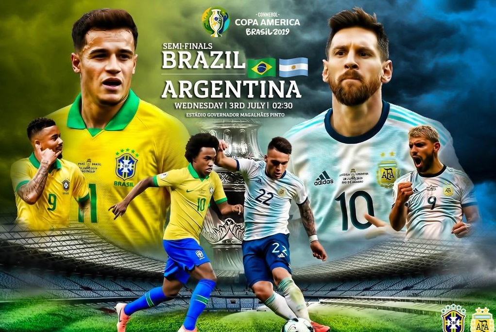 Link xem trực tiếp Brazil vs Argentina (Copa America), 7h30 ngày 3/7