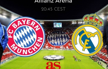 Link xem trực tiếp bóng đá Bayern vs Real Madrid (Giao hữu), 7h ngày 21/7