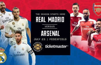 Link xem trực tiếp bóng đá Real Madrid vs Arsenal (ICC Cup), 6h ngày 24/7
