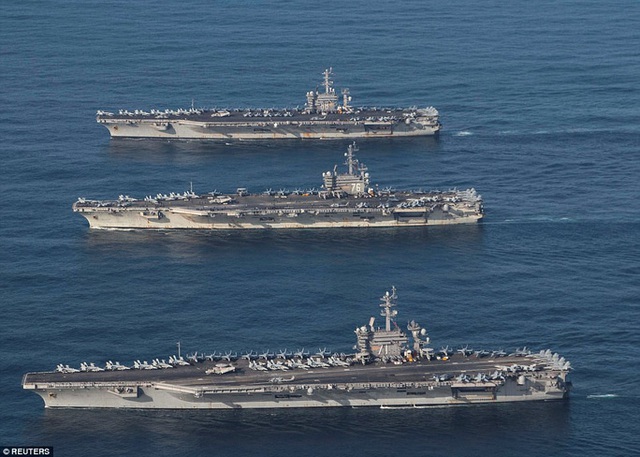 Mỹ sẽ điều hai tàu sân bay tới Biển Đông diễn tập