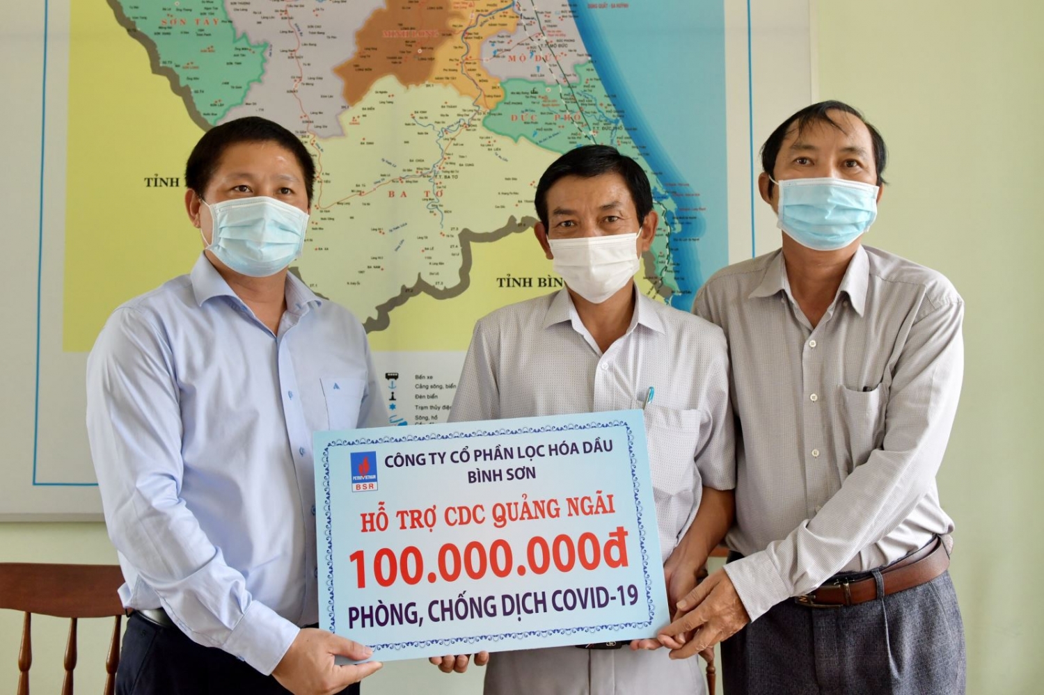 Lãnh đạo BSR thăm và làm việc với Trung tâm Kiểm soát bệnh tật (CDC) tỉnh Quảng Ngãi