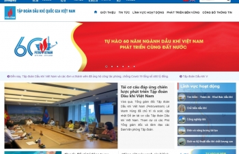 Cổng thông tin điện tử Tập đoàn Dầu khí Việt Nam ra mắt giao diện mới