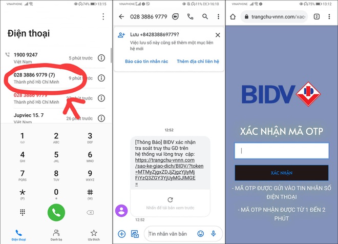 Nghe một cú điện thoại lạ của nhân viên BIDV rởm, mất luôn 108 triệu đồng  - 1