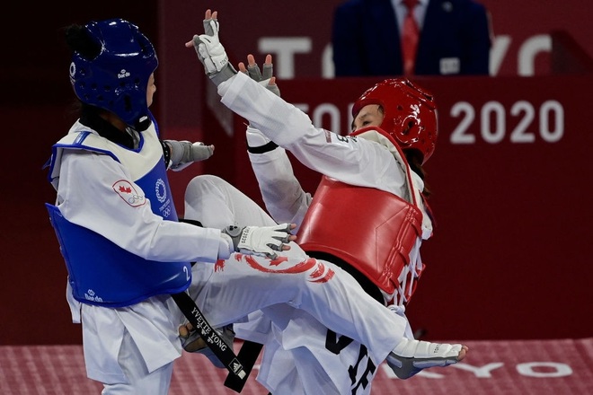 Võ sĩ Kim Tuyền thắng dễ đối thủ Canada, tiến vào tứ kết Olympic Tokyo - 1