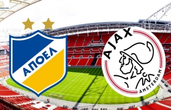 Xem trực tiếp bóng đá APOEL vs Ajax ở đâu?