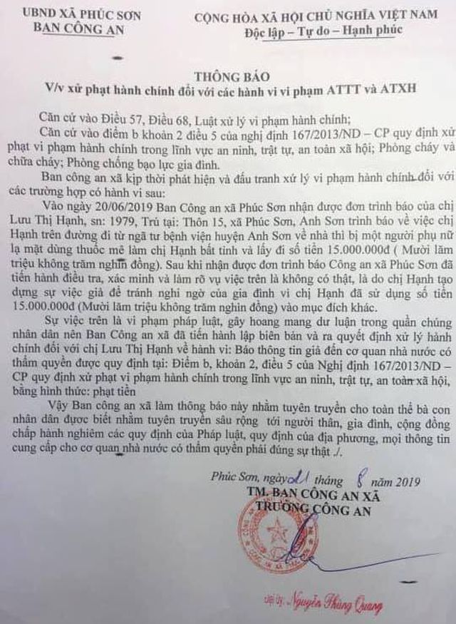 bia chuyen noi doi chong mot phu nu bi phat 750 ngan dong