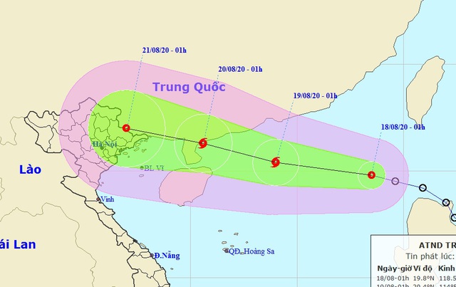 Áp thấp nhiệt đới khả năng mạnh lên thành bão đã vào Biển Đông