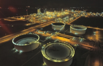 Bảo dưỡng tổng thể lần 4: Nhà máy Lọc dầu Dung Quất nhìn từ trên cao