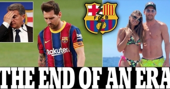 Báo giới châu Âu chấn động khi Barcelona chia tay Messi