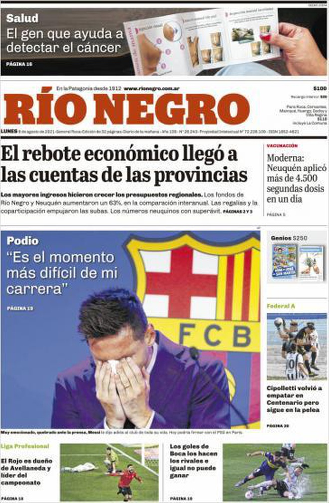 Báo chí thế giới nói gì về màn chia tay đẫm nước mắt của Messi? - 10
