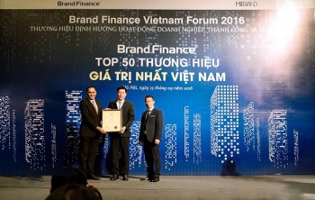 Vietcombank vào Top 50 thương hiệu giá trị nhất Việt Nam 2016