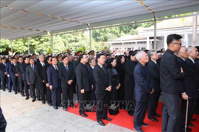 Những hình ảnh đầu tiên tại Lễ viếng Chủ tịch nước Trần Đại Quang