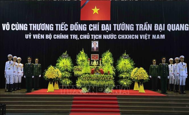Những hình ảnh đầu tiên tại Lễ viếng Chủ tịch nước Trần Đại Quang