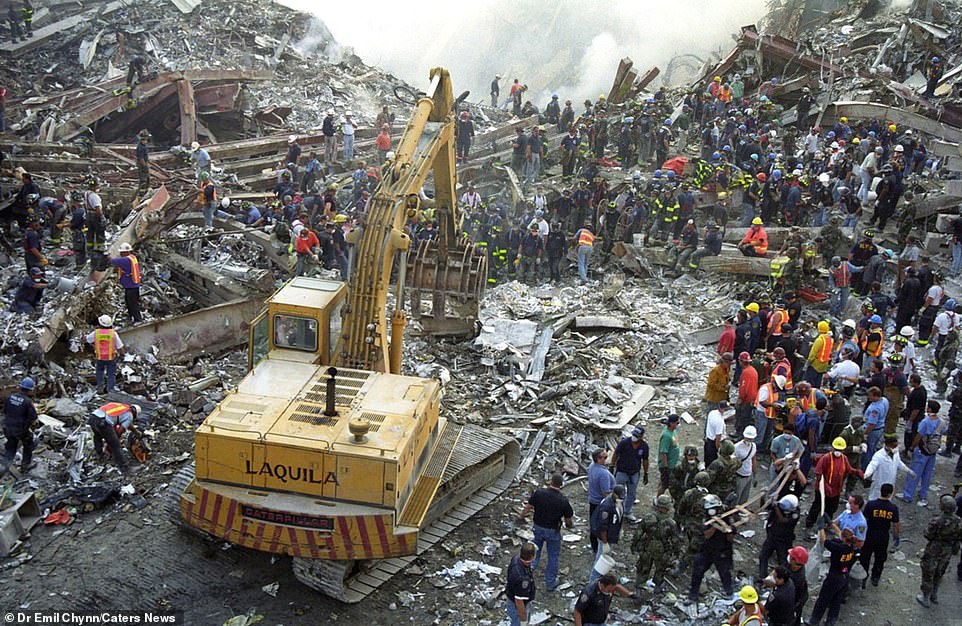 Hình ảnh lần đầu công bố về hiện trường thảm khốc vụ khủng bố 11/9